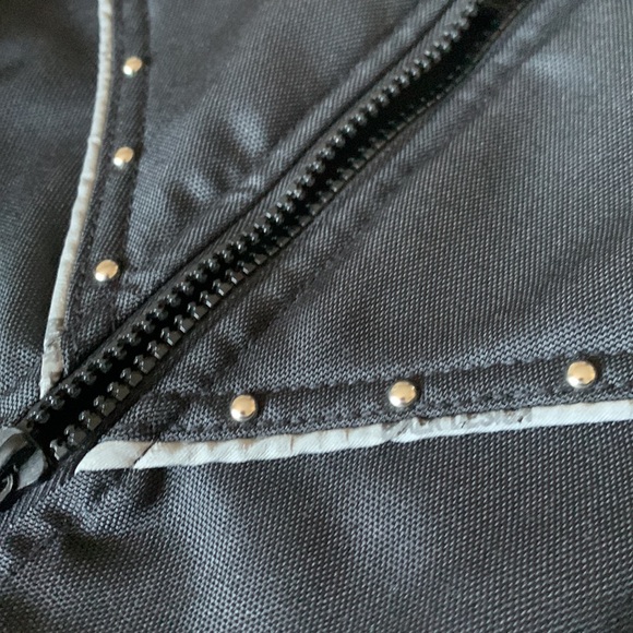 Purple flames Small USA Biker Design jacket - Picture 3 of 8